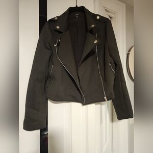 Women's Black Biker Jacket